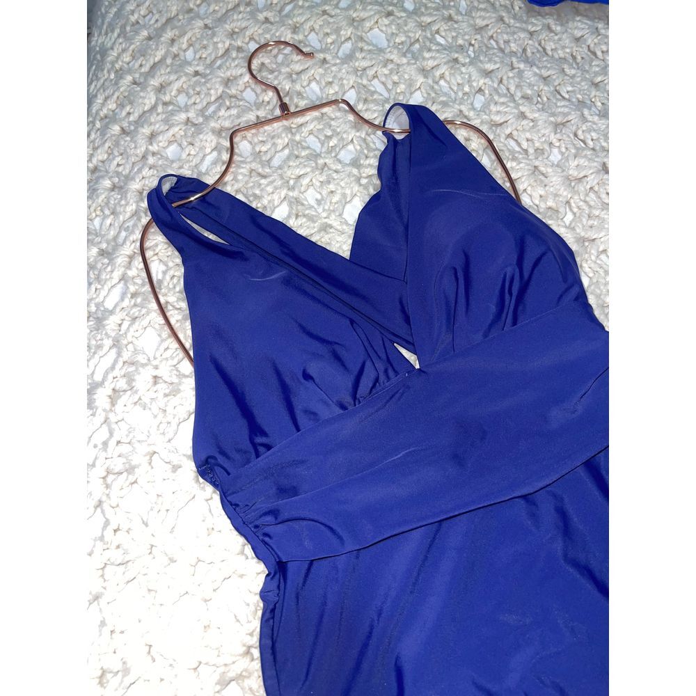 Tummy Control Swimsuits Solid Color One Piece Fro… - image 3